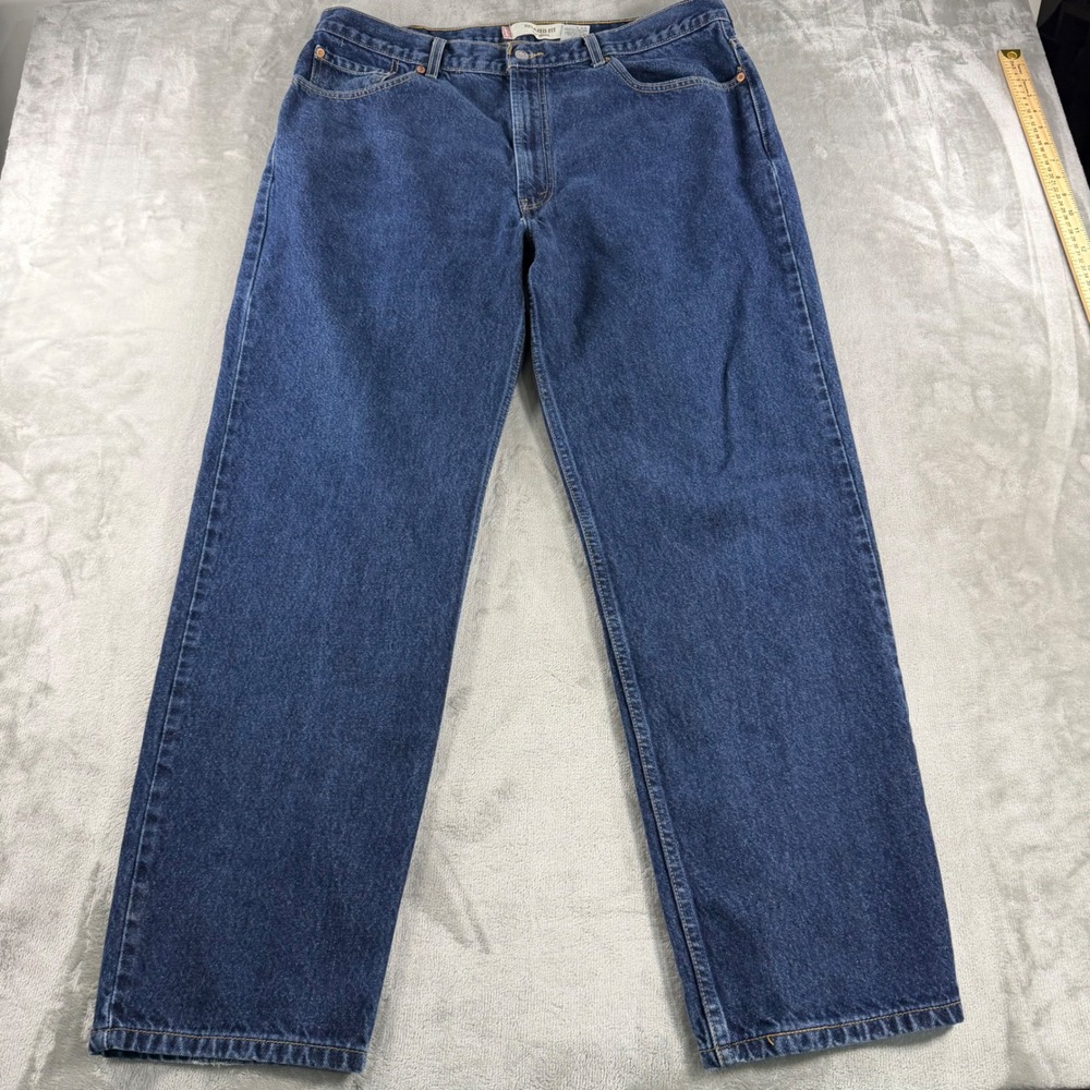 Levis 550 Relaxed Fit Tapered Leg Blue Denim Jeans Mens 40x32 Medium Wash